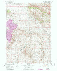 Download a high-resolution, GPS-compatible USGS topo map for Ervay Basin SW, WY (1985 edition)