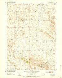 Download a high-resolution, GPS-compatible USGS topo map for Ervay Basin, WY (1954 edition)