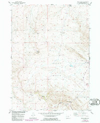 Download a high-resolution, GPS-compatible USGS topo map for Ervay Basin, WY (1986 edition)