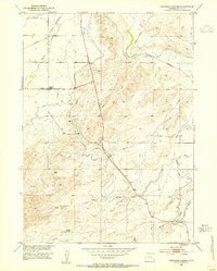Download a high-resolution, GPS-compatible USGS topo map for Ferguson Corner, WY (1954 edition)