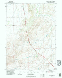Download a high-resolution, GPS-compatible USGS topo map for Ferguson Corner, WY (1995 edition)