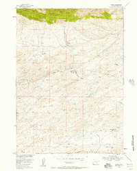 Download a high-resolution, GPS-compatible USGS topo map for Ferris, WY (1958 edition)