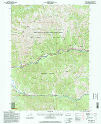 Download a high-resolution, GPS-compatible USGS topo map for Ferry Peak, WY (1998 edition)