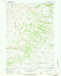 Download a high-resolution, GPS-compatible USGS topo map for First Water Draw, WY (1972 edition)