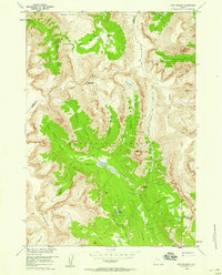 Download a high-resolution, GPS-compatible USGS topo map for Five Pockets, WY (1958 edition)
