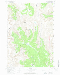 Download a high-resolution, GPS-compatible USGS topo map for Five Pockets, WY (1974 edition)