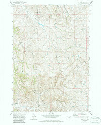 Download a high-resolution, GPS-compatible USGS topo map for Flag Butte, WY (1987 edition)