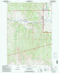 Download a high-resolution, GPS-compatible USGS topo map for Flag Peak, WY (1997 edition)