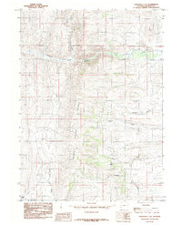 Download a high-resolution, GPS-compatible USGS topo map for Fontenelle Gap, WY (1985 edition)