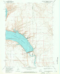 Download a high-resolution, GPS-compatible USGS topo map for Fontenelle Reservoir SE, WY (1971 edition)
