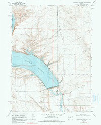 Download a high-resolution, GPS-compatible USGS topo map for Fontenelle Reservoir SE, WY (1991 edition)