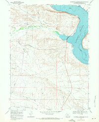 Download a high-resolution, GPS-compatible USGS topo map for Fontenelle Reservoir SW, WY (1971 edition)