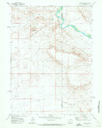 Download a high-resolution, GPS-compatible USGS topo map for Fontenelle, WY (1972 edition)