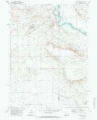 Download a high-resolution, GPS-compatible USGS topo map for Fontenelle, WY (1984 edition)