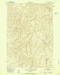 preview thumbnail of historical topo map of Johnson County, WY in 1953