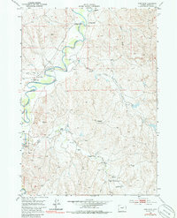 Download a high-resolution, GPS-compatible USGS topo map for Fort Reno, WY (1985 edition)