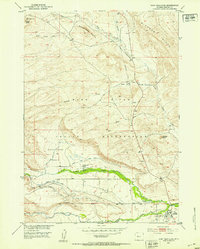 Download a high-resolution, GPS-compatible USGS topo map for Fort Washakie, WY (1953 edition)