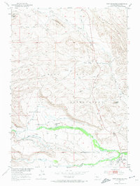 Download a high-resolution, GPS-compatible USGS topo map for Fort Washakie, WY (1974 edition)
