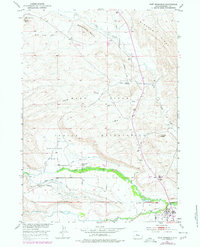 Download a high-resolution, GPS-compatible USGS topo map for Fort Washakie, WY (1979 edition)