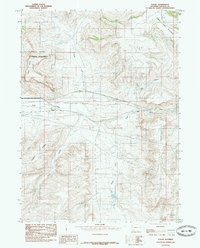Download a high-resolution, GPS-compatible USGS topo map for Fossil, WY (1985 edition)