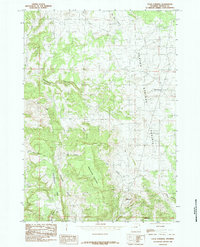 Download a high-resolution, GPS-compatible USGS topo map for Four Corners, WY (1984 edition)