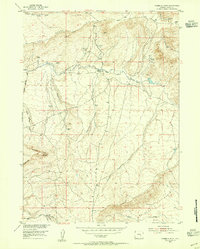 Download a high-resolution, GPS-compatible USGS topo map for Fourmile Point, WY (1955 edition)