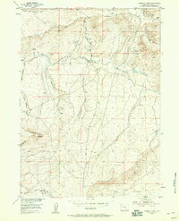 Download a high-resolution, GPS-compatible USGS topo map for Fourmile Point, WY (1958 edition)