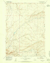 Download a high-resolution, GPS-compatible USGS topo map for Fourmile Ridge, WY (1955 edition)
