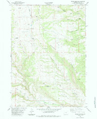 preview thumbnail of historical topo map of Johnson County, WY in 1984