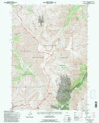 Download a high-resolution, GPS-compatible USGS topo map for Francs Peak, WY (1995 edition)