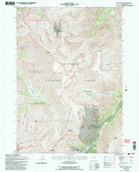 Download a high-resolution, GPS-compatible USGS topo map for Francs Peak, WY (1995 edition)