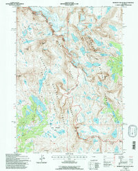 Download a high-resolution, GPS-compatible USGS topo map for Fremont Peak South, WY (1997 edition)