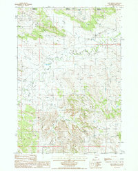 Download a high-resolution, GPS-compatible USGS topo map for Gaff Creek, WY (1985 edition)