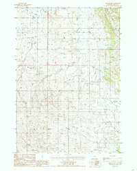 Download a high-resolution, GPS-compatible USGS topo map for Garland Hill, WY (1985 edition)