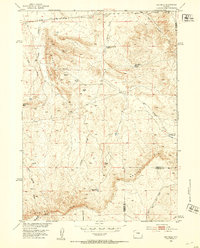 Download a high-resolution, GPS-compatible USGS topo map for Gas Hills, WY (1953 edition)