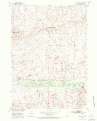 Download a high-resolution, GPS-compatible USGS topo map for Gates Butte, WY (1971 edition)
