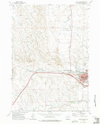Download a high-resolution, GPS-compatible USGS topo map for Gillette West, WY (1975 edition)