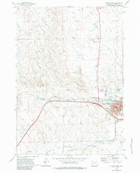 Download a high-resolution, GPS-compatible USGS topo map for Gillette West, WY (1983 edition)