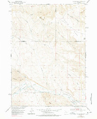 preview thumbnail of historical topo map of Hot Springs County, WY in 1951