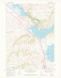 Download a high-resolution, GPS-compatible USGS topo map for Glendo, WY (1978 edition)