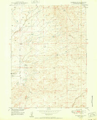 Download a high-resolution, GPS-compatible USGS topo map for Glenrock NW, WY (1950 edition)