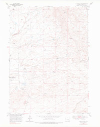Download a high-resolution, GPS-compatible USGS topo map for Glenrock NW, WY (1977 edition)