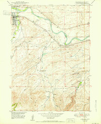 Download a high-resolution, GPS-compatible USGS topo map for Glenrock, WY (1950 edition)