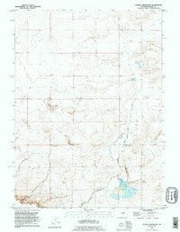 Download a high-resolution, GPS-compatible USGS topo map for Glomill Reservoir, WY (1995 edition)