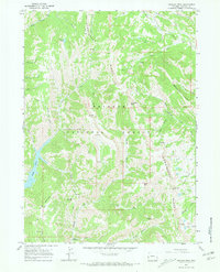 Download a high-resolution, GPS-compatible USGS topo map for Graham Peak, WY (1970 edition)