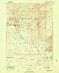 Download a high-resolution, GPS-compatible USGS topo map for Graham Ranch, WY (1953 edition)