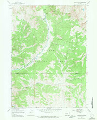 Download a high-resolution, GPS-compatible USGS topo map for Granite Falls, WY (1971 edition)