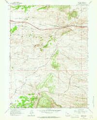 Download a high-resolution, GPS-compatible USGS topo map for Granite, WY (1965 edition)