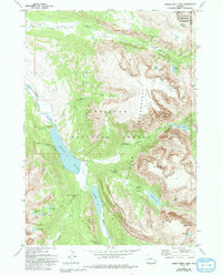 Download a high-resolution, GPS-compatible USGS topo map for Green River Lakes, WY (1993 edition)