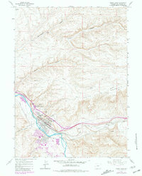 1961 Map of Green River, WY, 1981 Print